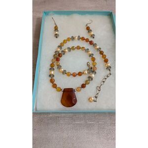 Beaded Necklace and Earring Set - Lisa Gillespie Collection